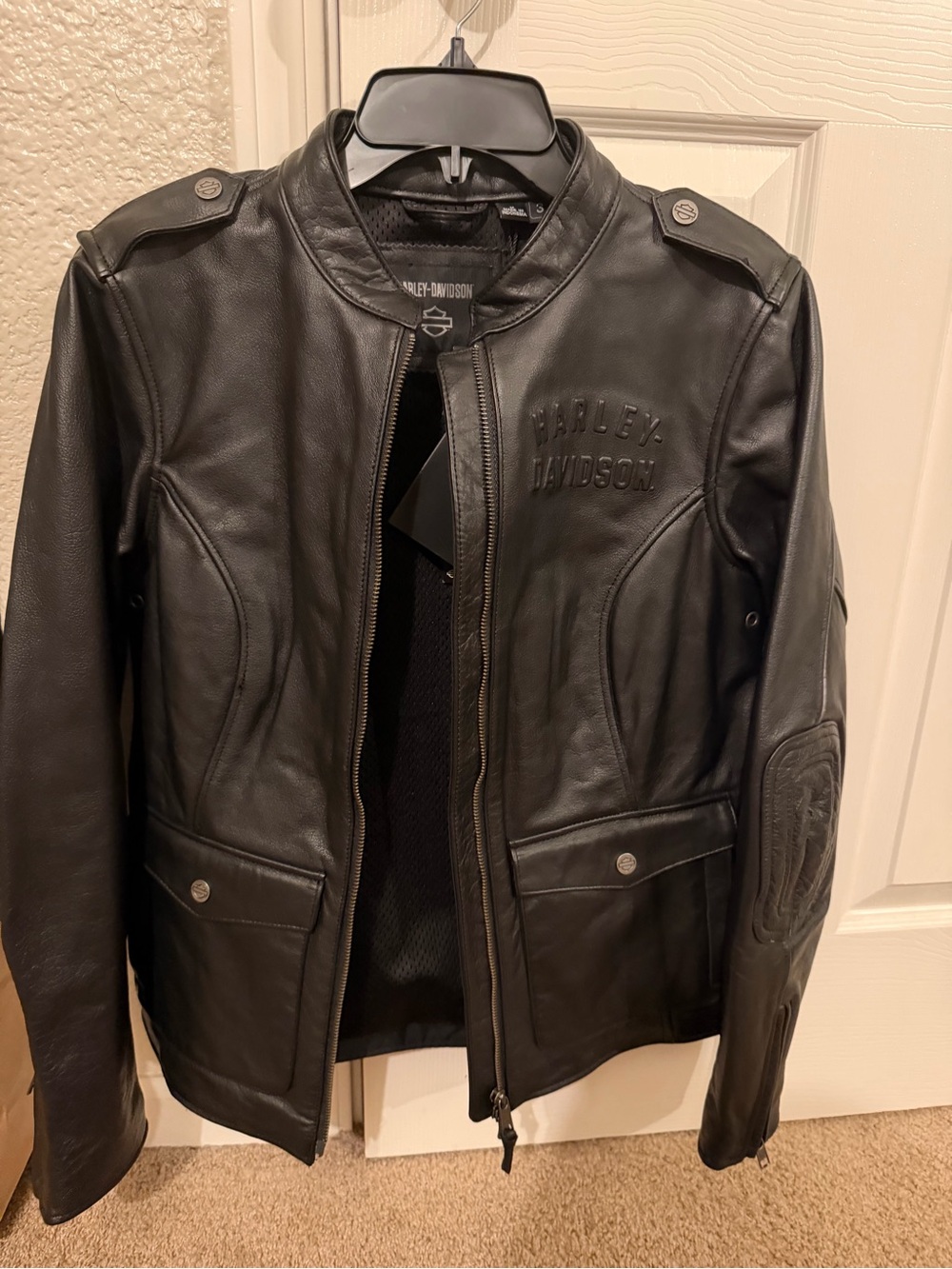 Harley-Davidson Black Women's Leather Riding Jacket